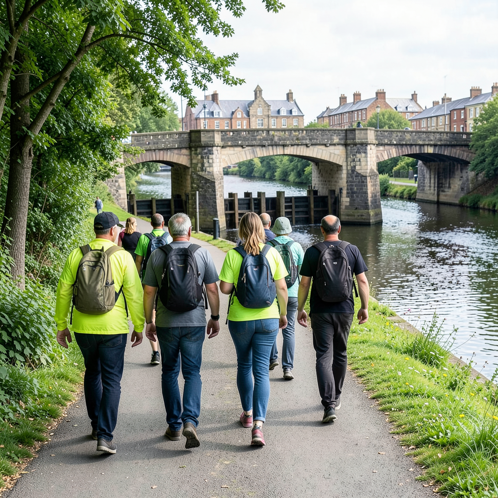 DWS team completes 15.5-mile Locks to Leeds walk raising £1,760
